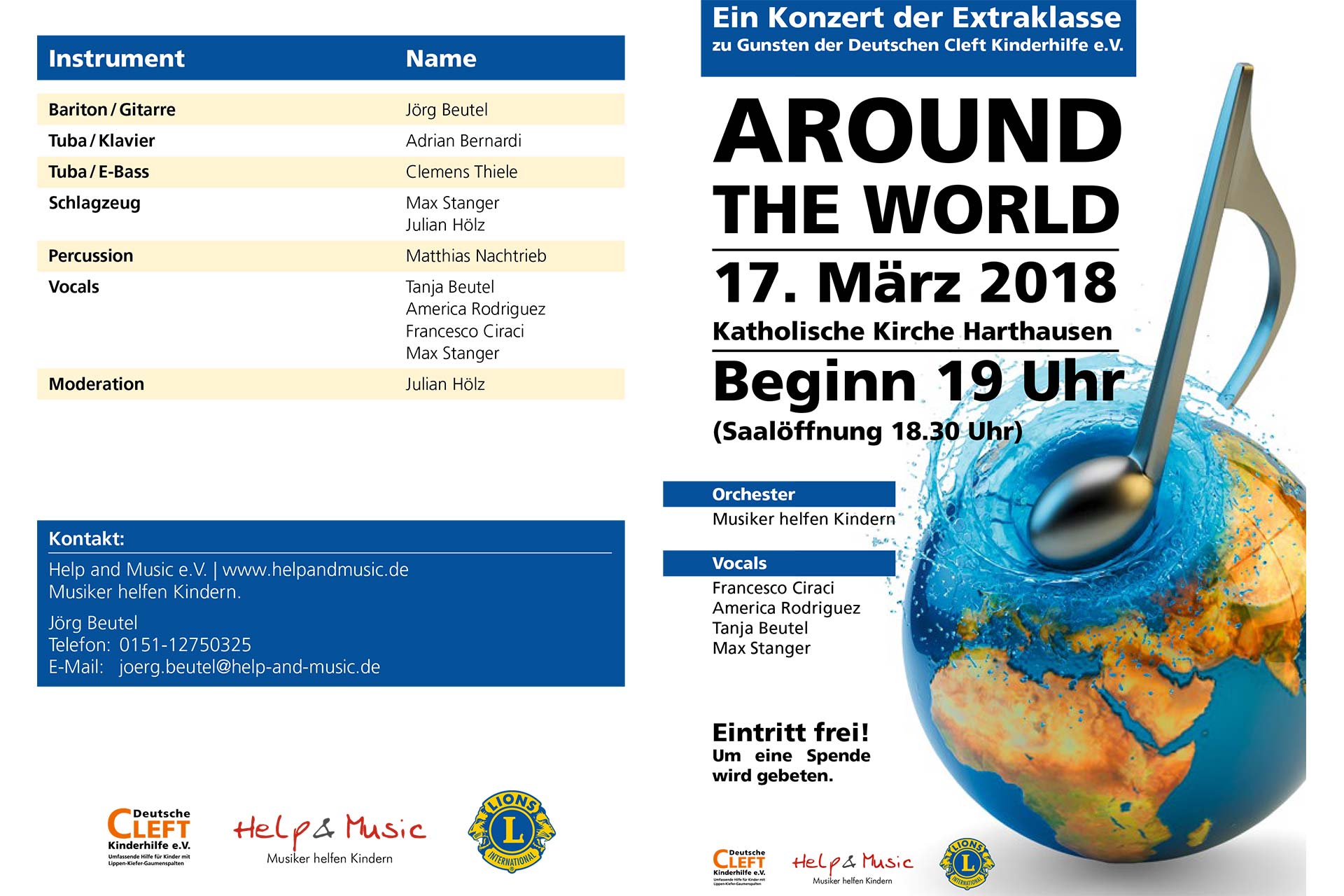 Around the world Flyer Seite 1